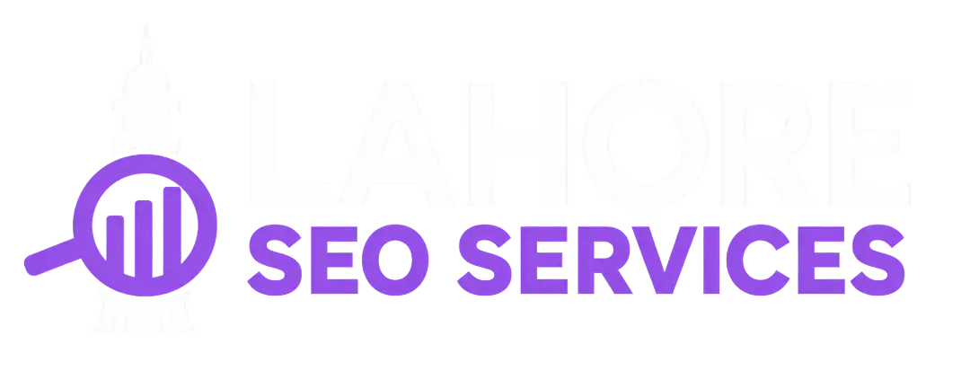 Lahore SEO Services white and purple logo