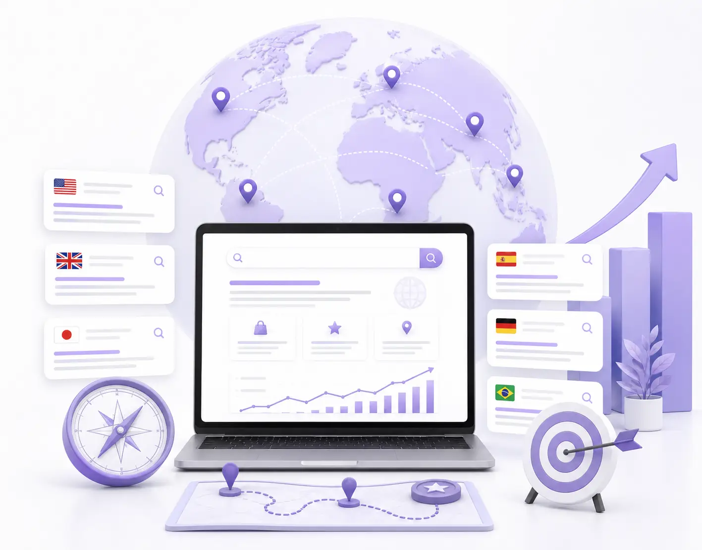 International SEO experts targeting priority markets for business growth worldwide