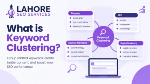 Keyword clustering groups related keywords for better SEO content