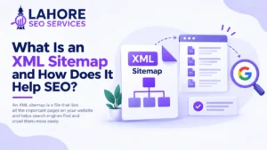 XML sitemap showing website pages for search engines
